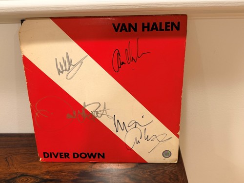 Van halen signed all diver - van, 4